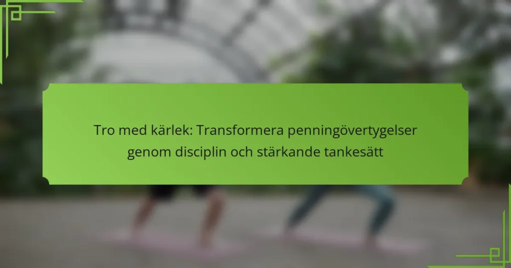 Tro med kärlek: Transformera penningövertygelser genom disciplin och stärkande tankesätt